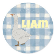 Ein verrückter Gans-Aufkleber