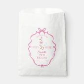 Ein verrückter Gans Rosa Schleife Erster Geburtsta Geschenktütchen (Vorderseite)