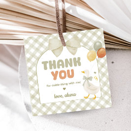 Ein verrückter Gänse-Frühlingsgeburtstag Geschenkanhänger