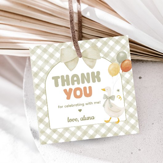 Ein verrückter Gänse-Frühlingsgeburtstag Geschenkanhänger