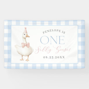 Ein verrücktes Gänsemädchen 1. Geburtstag  Banner