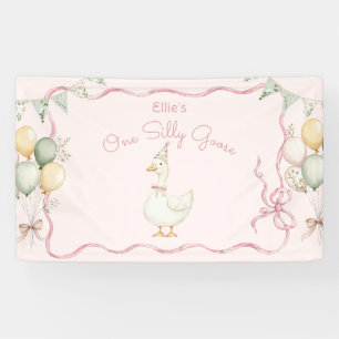 Ein verrücktes Gänsemädchen 1. Geburtstag Banner