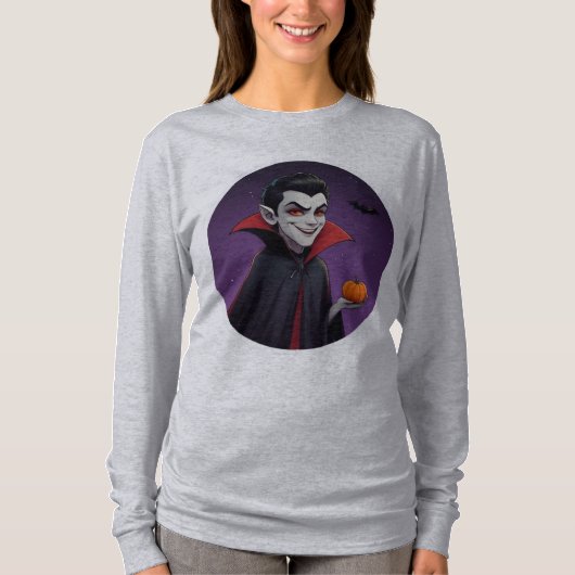 Ein verspieltes Halloween-Vampire-Sweatshirt perf T-Shirt (Vorderseite)