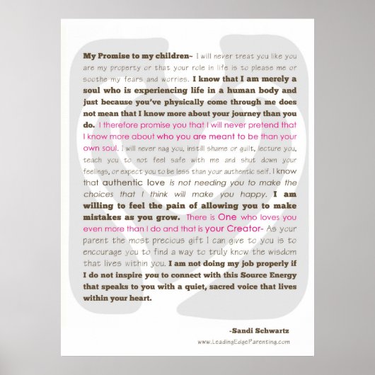 Ein Versprechen für mein Kind Poster (Vorne)