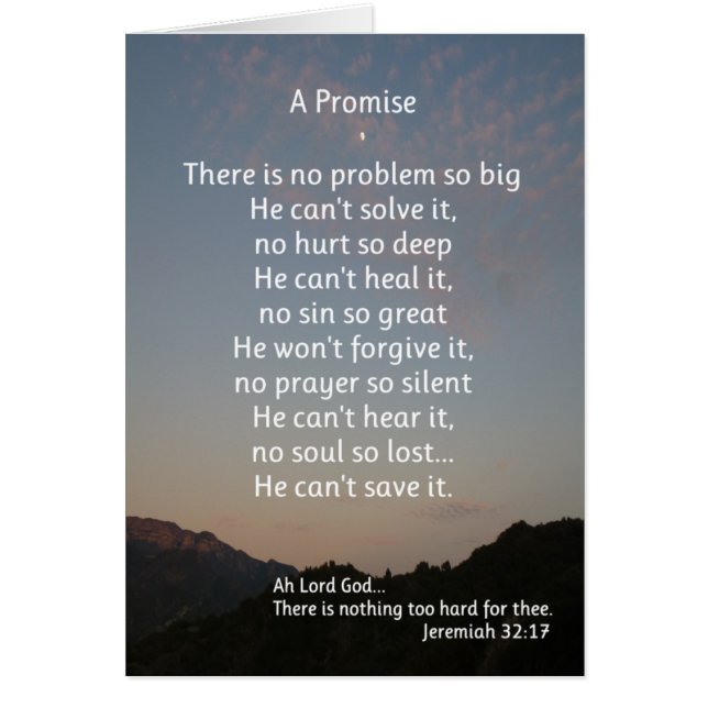 Ein Versprechen ... religiös (Vorne)