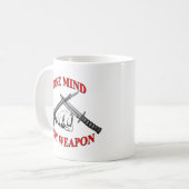Ein Verstand irgendeine Waffe MCMAP Kaffeetasse (Vorderseite Links)
