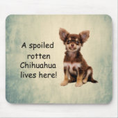 Ein verwöhnter Rotten-Chihuahua-Hund lebt hier Mousepad (Vorne)