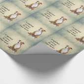 Ein verwöhnter Rottengrubenbull lebt hier Geschenkpapier (Ecke)