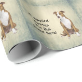 Ein verwöhnter Rottengrubenbull lebt hier Geschenkpapier (Rolleneckpunkt)