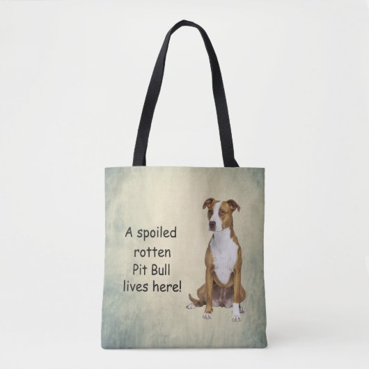 Ein verwöhnter Rottengrubenbull lebt hier Tasche (Vorderseite)