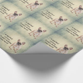 Ein verwöhnter, rottierter französischer Bulldogge Geschenkpapier (Ecke)