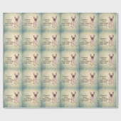 Ein verwöhnter, rottierter französischer Bulldogge Geschenkpapier (Flach)