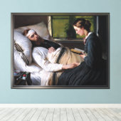 Ein verwundeter dänischer Soldat von Elisabeth Bau Leinwanddruck (Insitu (Holzboden))