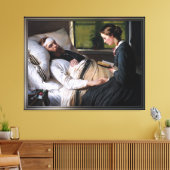 Ein verwundeter dänischer Soldat von Elisabeth Bau Leinwanddruck (Insitu (Wohnzimmer))