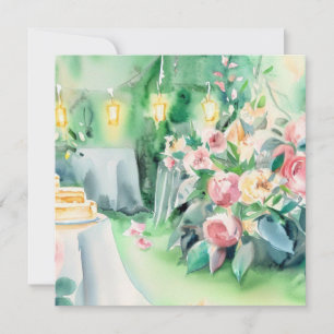 Ein verzauberter Garten: Tee-Soiree, eine Babydusc Einladung