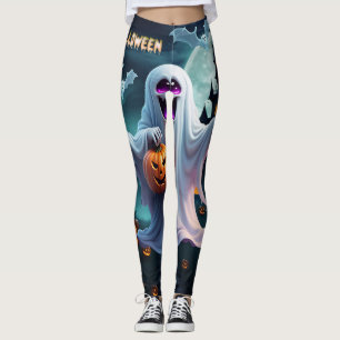 Ein verzaubertes Halloween-Design vermittelt. Leggings