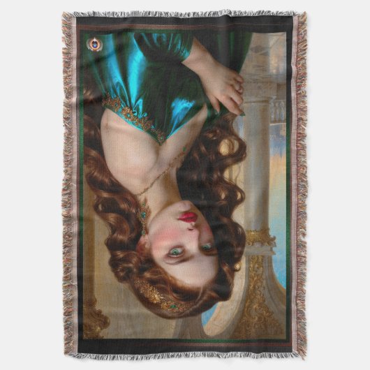 Ein verzaubertes Portrait der Smaragdgrünen Kaiser Decke (Vorderseite Vertikal)