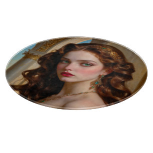 Ein verzaubertes Portrait der Smaragdgrünen Kaiser Schneidebrett