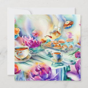 Ein verzaubertes Tea-Party: Dainty, eine Babydusch Einladung