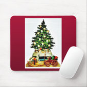 Ein verzierter Weihnachtsbaum Mousepad (Mit Mouse)