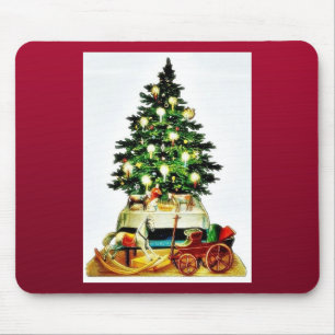 Ein verzierter Weihnachtsbaum Mousepad