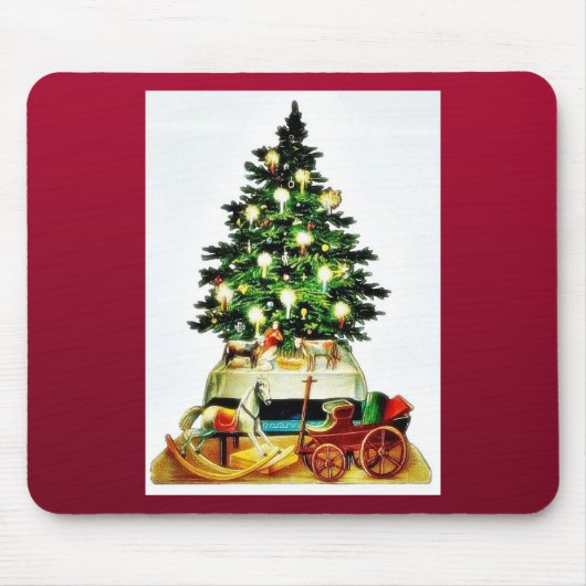 Ein verzierter Weihnachtsbaum Mousepad (Vorne)