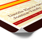 Ein Verziertes asemisches Alphabet in monströsen F Poster (Ecke)