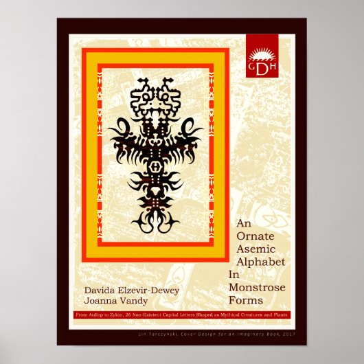 Ein Verziertes asemisches Alphabet in monströsen F Poster (Vorne)