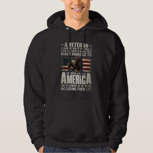 Ein Veteran ist jemand, der an einem Punkt in sein Hoodie