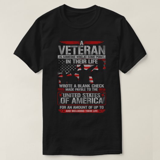 Ein Veteran ist jemand, der irgendwann in seinem L T-Shirt (Design vorne)