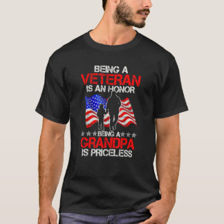 Ein Veteran zu sein ist eine Ehre, ein Großvater d T-Shirt