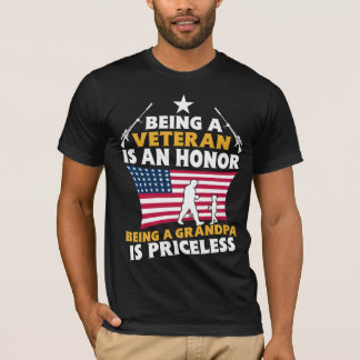 Ein Veteran zu sein ist eine Ehre, ein Opa zu sein T-Shirt
