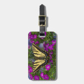 Ein Viceroy Butterfly auf dunkelrosa Blume Gepäckanhänger (Vorderseite vertikal)
