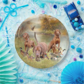 Ein vielseitiger Aristokrat in Ungarisch Vizsla Pappteller (Party)