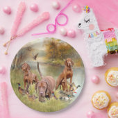 Ein vielseitiger Aristokrat in Ungarisch Vizsla Pappteller (Party)