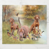 Ein vielseitiger Aristokrat in Ungarisch Vizsla Schaumweinetikett (Einzelnes Label)