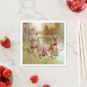 Ein vielseitiger Aristokrat in Ungarisch Vizsla Serviette (Beispiel)