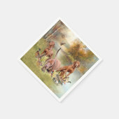 Ein vielseitiger Aristokrat in Ungarisch Vizsla Serviette (Ecke)