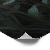 Ein viergezogener Kronenhase sitzt auf einem Stump Poster (Ecke)