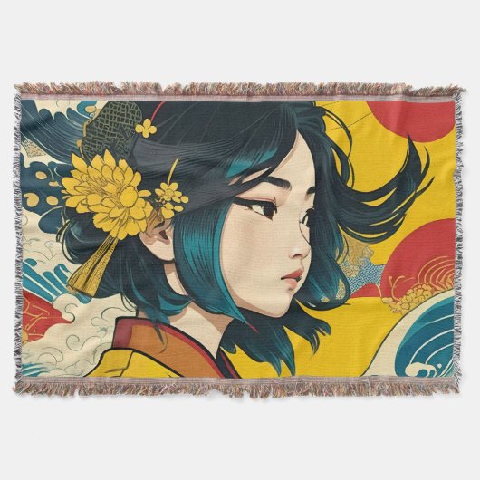 Ein vietnamesisches Mädchen im Vollblut Decke (Vorderseite)