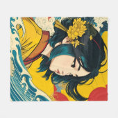 Ein vietnamesisches Mädchen im Vollblut Fleecedecke (Vorderseite (Horizontal))