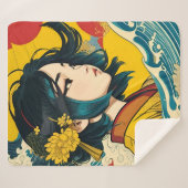 Ein vietnamesisches Mädchen im Vollblut Sherpadecke (Vorderseite (Horizontal))