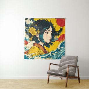 Ein vietnamesisches Mädchen im Vollblut Wandteppich
