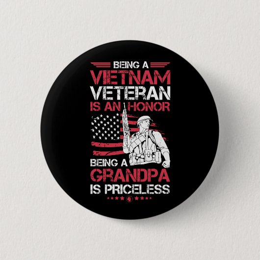 Ein Vietnamveteran zu sein ist ein Ehrengeschenk G Button (Vorderseite)
