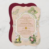 Ein Viktorianischer Bush Garden Bachelorette Einladung (Vorne/Hinten)