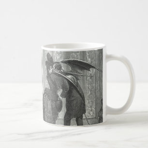 Ein viktorianischer/gotischer geflügelter Vampir b Kaffeetasse