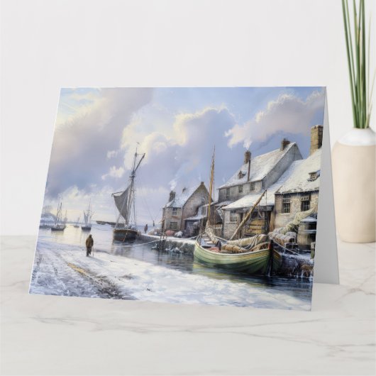 Ein Viktorianischer Winterfrieden: Weihnachten - G Karte (Vorderseite)