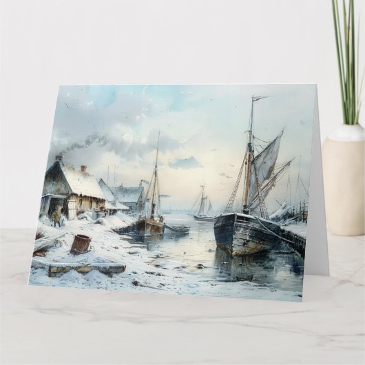 Ein Viktorianischer Winterfrieden: Weihnachten - G Karte (Vorderseite)