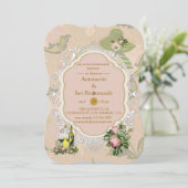 Ein Viktorianisches Bush-Garten-Brautparty Einladung (Stehend Vorderseite)