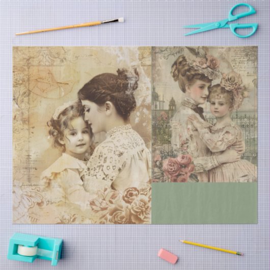 Ein viktorianisches Muttertagsdesign #5 Seidenpapier (Basteln)